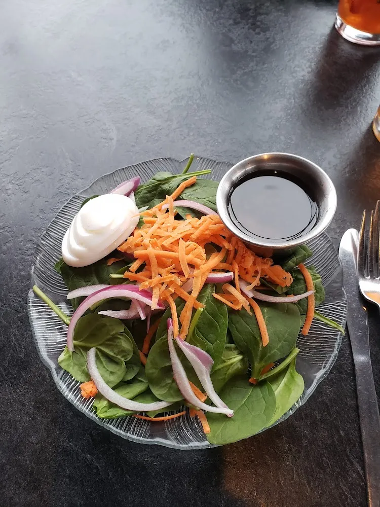 Spinach Salad with Hot Bacon Dressing
